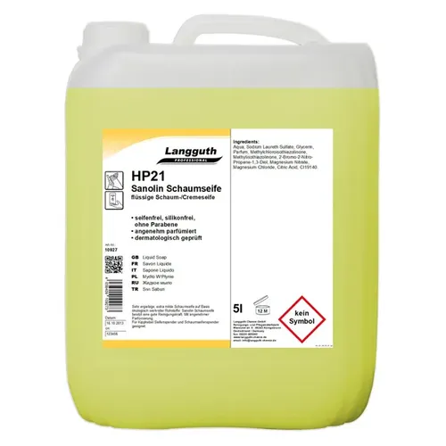 Langguth HP21 Sanolin 5 L Schaumseife