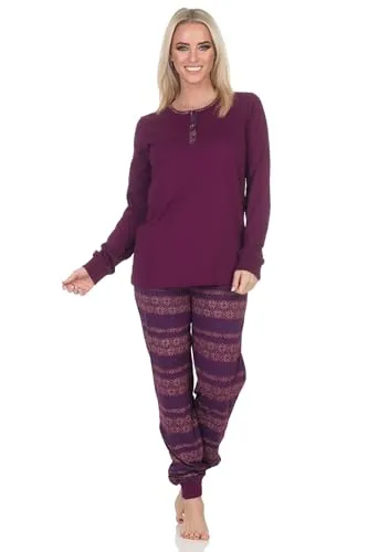 Normann Damen Pyjama im Ethnolook von Normann