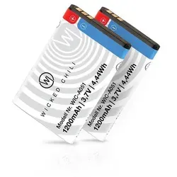 Wicked Chili 2X Akku kompatibel mit AMV Fritz!Fon C6 von Wicked Chili