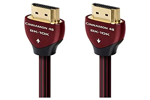 Audioquest Cinnamon 48 HDMI Kabel 1m - HiFi-Kabel mit 48 Gbit/s für 10K Ultra HD Video, ideal für gestochen scharfe Bilder und kompatibel mit 4K- und 8K-TV.