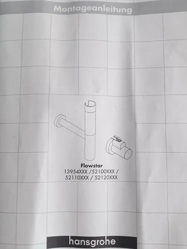 Produktbild hansgrohe Flowstar Sifon Set mit Abdeckungen für Eckventile, Chrom