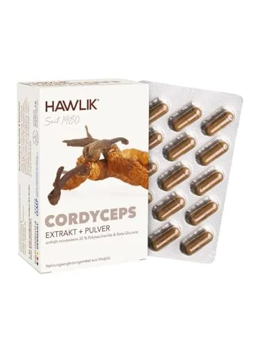 Produktbild HAWLIK Vitalpilze Cordyceps Sinensis CS-4 Extrakt+Pulver