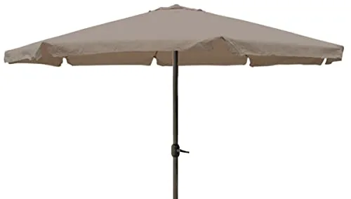INDA-Exclusiv XXL Alu Sonnenschirm Ø 4 m - Sonnenschirm mit UV30+ Schutz, ideal für Garten und Terrasse. Der robuste Kurbelschirm aus pulverbeschichtetem Aluminium bietet optimalen Schatten und ist einfach zu bedienen.