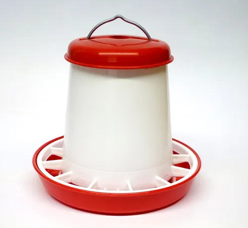 Futterautomat mit Deckel für Geflügel 1kg - massiv