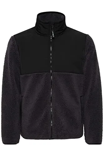 Project Pijke Herren Sweatjacke Cardigan mit Teddy-Futter - Funktionsjacke aus kuscheligem Teddyfell, ideal für jede Jahreszeit. Bequem und praktisch mit hochabschließendem Kragen und nachhaltiger Produktion.