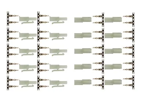marfitec © 10 Paar (20 Stück) T135 Steckverbinder kompatibel mit Tamiya (Stecker/Buchse) zum crimpen