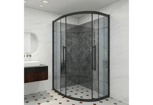 neu.haus Duschrückwand Bladel 16er Set 120 x 60 cm Grey Diamond - Duschwände mit 16 dekorativen Paneelen in Natursteinoptik, ideal für Badezimmer und Küche, feuchtigkeitsunempfindlich und schnell anzubringen.