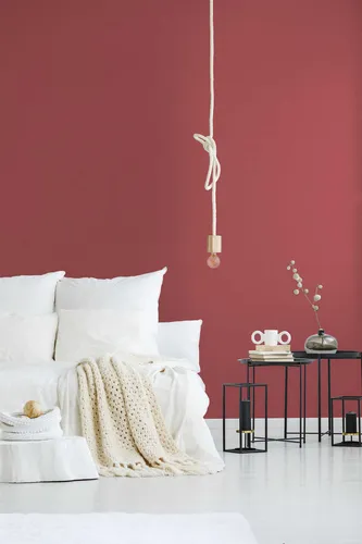 Vliestapete Uni Struktur rot AS Creation Attractive 37831-7 (2,20€/1qm)