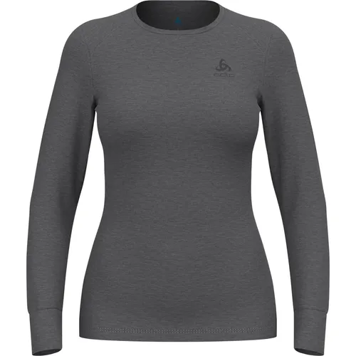 Odlo Langarmshirt Active Warm Eco - Nachhaltige Funktionsunterwäsche für Damen - Umweltfreundliches Langarmshirt aus 100% recyceltem Polyester, ideal für alpine Abenteuer. Warm, weich und atmungsaktiv mit geruchsreduzierender ZeroScent-Technologie.