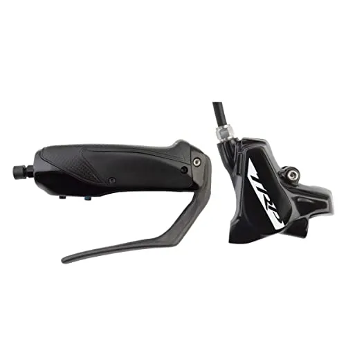TT-Scheibenbremse – hydraulisch – gerader Hebel – FlatMount - Fahrradbremsen mit ergonomischem Design und austauschbarem gummierten Griff für optimale Kontrolle und Komfort beim Radfahren.