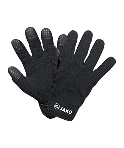 JAKO Unisex Feldspielerhandschuhe Fleece, Schwarz, 7 von JAKO