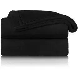 Blumtal Kuscheldecke flauschig in schwarz von Blumtal