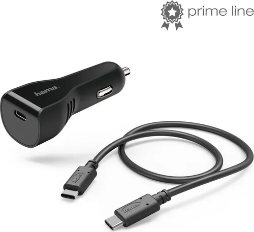 USB-C Kfz - Schnell Ladegerät Set Typ-C 27W/3A Schwarz Power Delivery