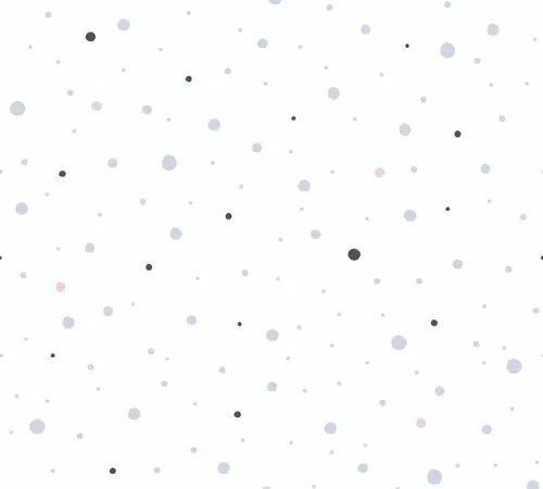 A.S. Création Vliestapete Little Love - Geometrische, gepunktete Kindertapete in grau-schwarz, atmungsaktiv und schadstoffgeprüft, ideal für das Kinderzimmer und leicht zu verarbeiten.