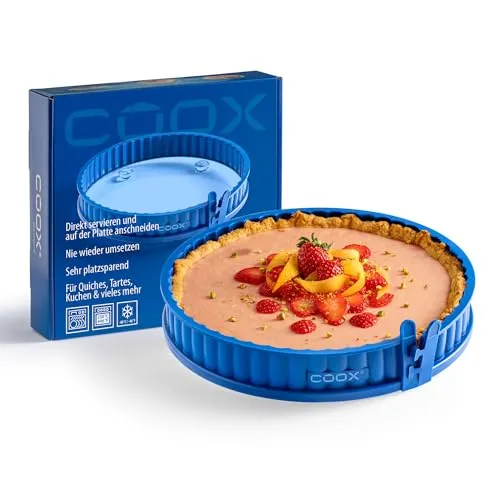 coox Quicheform mit Glas-Servierplatte 26 cm