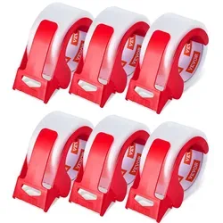 VEVOR Transparentes Packband, 76,2 mm Kern, 6er-Set 47,8 mm x 59,436 m Paketklebeband mit Spender, 0,068 mm Hochleistungs-Klebeband Ideal für Umzüge, Lagerung und Verpackung, Versand und Postversand