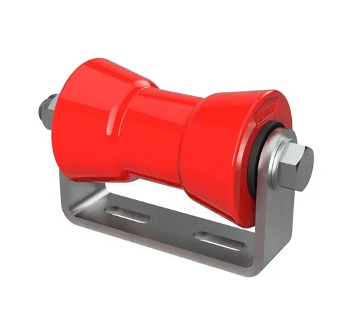 SUPROD Auffahrrampe Polyurethan Kielrolle mit Halter Sliprolle verzinkt