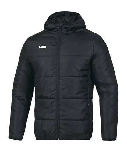 Jako Men Steppjacke Basic Schwarz, EX7250-08, S - Funktionsjacke aus ultraleichtem Polyester-Tafetta mit wärmeisolierender Wattierung, ideal für aktive Freizeit und Sport.