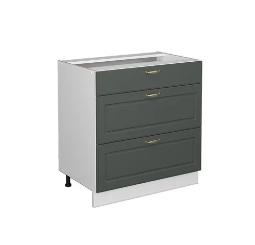Vicco Midischrank Fame-Line Grün-Gold LH/Weiß 80x82cm in grün von Vicco