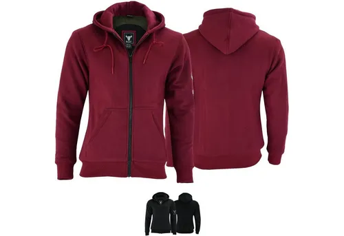 BULLDT Damen Motorrad Hoodie mit Protektoren - Schutzjacke für Damen aus 100% Aramid mit abnehmbaren Protektoren für optimalen Schutz und Stil. Ideal für Biker, die Sicherheit und Komfort schätzen.