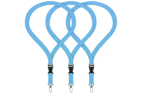 WEBBOMB Schlüsselanhänger 3x Lanyard unbedruckt Schlüsselbänder Schlüsselband Umhängeband 20 mm