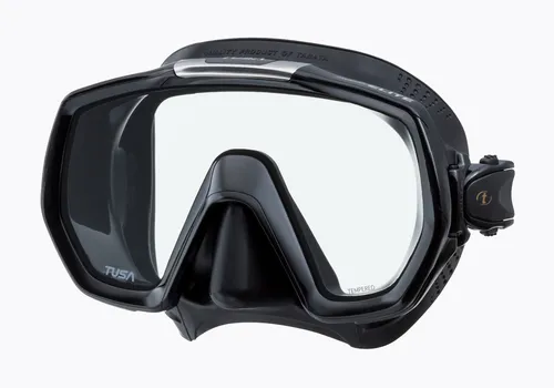 Tusa Freedom Elite Mask Scuba Tauchen, Apnoetauchen, Schnorcheln Schwarz