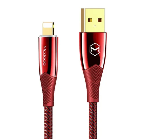 mcdodo Mcdodo Shark 3A Ladekabel Nylon Datenkabel Fast Charge für iPhone USB-Kabel, Lightning, (180 cm)