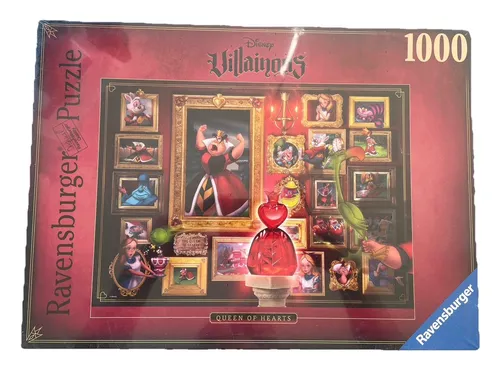 Ravensburger Pz. Villainous: Queen of Hearts 1000 Teile Puzzle - Premiumqualität für unvergesslichen Puzzlespaß mit Disney Bösewichten