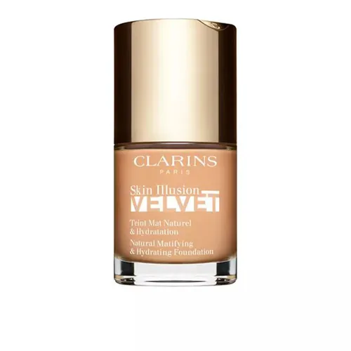 CLARINS Skin Illusion Velvet 107C beige 30 ml - Make-up mit natürlichem, mattierendem Finish für einen perfekten Teint. Die ultra-leichte Textur kaschiert Unregelmäßigkeiten und sorgt für ein angenehmes Hautgefühl.