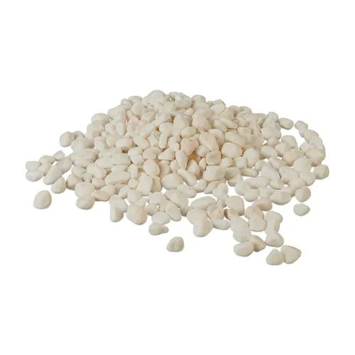 Marmorkies Kieselsteine Pflanzenkies 15kg Pflanzensteine Zierkies Beetsteine