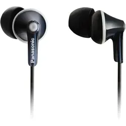 Panasonic ErgoFit In-Ear Kopfhörer mit 3 Ohrstöpselgrößen – Schwarz - Ergonomische In-Ear Kopfhörer für optimalen Tragekomfort. Mit 3 verschiedenen Ohrstöpselgrößen und einem breiten Frequenzbereich von 10 Hz bis 24 kHz bieten sie ein ausgewogenes Klangerlebnis – ideal für Musikliebhaber.