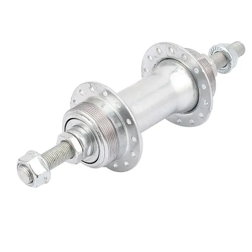 Fahrrad 28 Löcher Disc Metall hinten Hub Radnabe Hinterradnabe Silber Ton