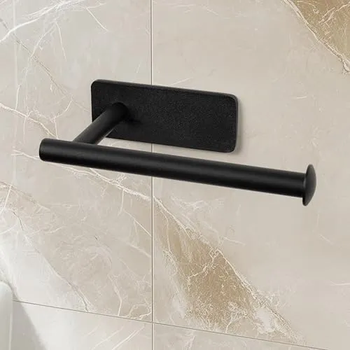 Klopapierhalter ohne Bohren Schwarz Matt