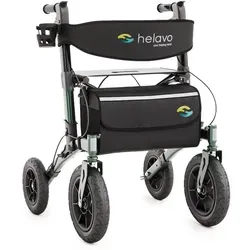 Helavo Rollator H1040, Faltbarer Outdoor Rollator mit Luftbereifung