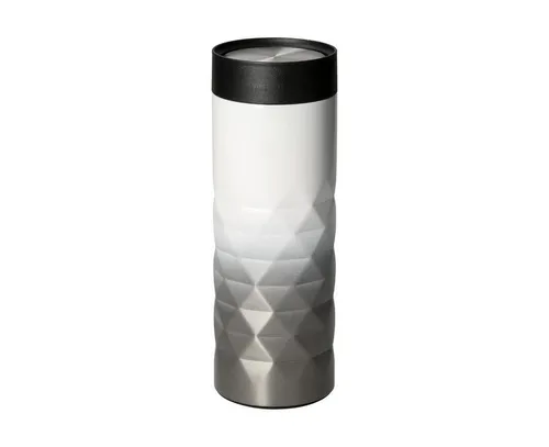 elasto Coffee-to-go-Becher Diamond 360 auslaufsicherer Thermobecher 450 ml, Kaffeebecher to go, Doppelwand, Leicht, Robust, 360 Grad Deckel