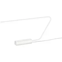 Produktbild Trio Leuchten Led-Tischleuchte Olea, Weiß, Metall, F, 33x5.5x62.5 cm, schwenkbar, Farben fixierbar, Touch (on/off), Farbtemperaturwechsler, Lampen & Leuchten, Innenbeleuchtung, Leuchten nach Räumen, Bürolampen