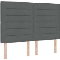 vidaXL Dunkelgraues gepolstertes Kopfteil - Modernes Kopfteil aus Vliesstoff, ideal für ein stilvolles Schlafzimmer. Ergonomisches Design sorgt für zusätzlichen Komfort.