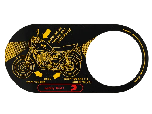 Aufkleber, Tank und Instrumententräger - für MZ ETZ 251