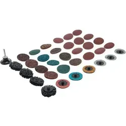 Schleifscheiben / Schleifteller-Satz - 35-teilig - Ø 50 mm