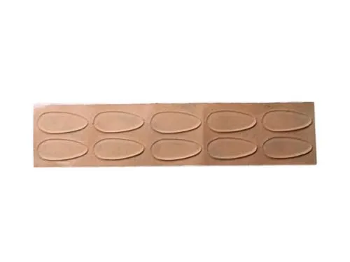 optiker-dietrich.de Brillenpads zum Aufkleben, Tropfen, 19 mm, 5 Paar, Selbstklebende Nasenpads