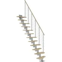 Dolle Mittelholmtreppe Basel Ahorn, lackiert von DOLLE