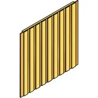 Carport-Seitenwand SKANHOLZ, beige (natur)