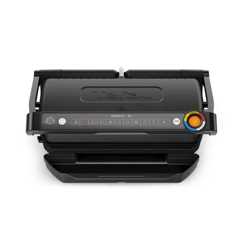 Tefal GC7278 OptiGrill+ Upgrade XL schwarz - 33% größere Grillfläche, perfekte Ergebnisse mit 9 automatischen Programmen für bis zu 8 Personen