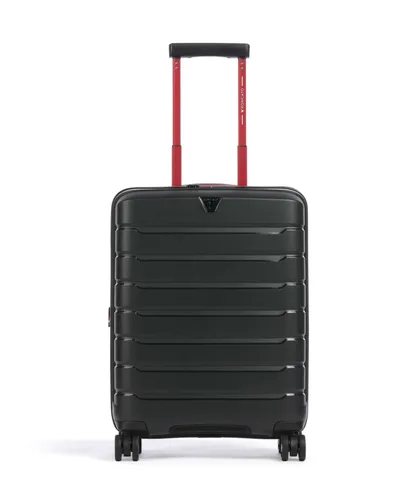 RONCATO B-Flying Cabin Spinner 55 20 Exp S Black Smoke - Handgepäck Trolley mit vielen Fächern, ideal für Kurztrips und übersichtliches Reisen