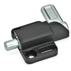 Federriegel Ø 8 mm, s=20, rechts, schwarz