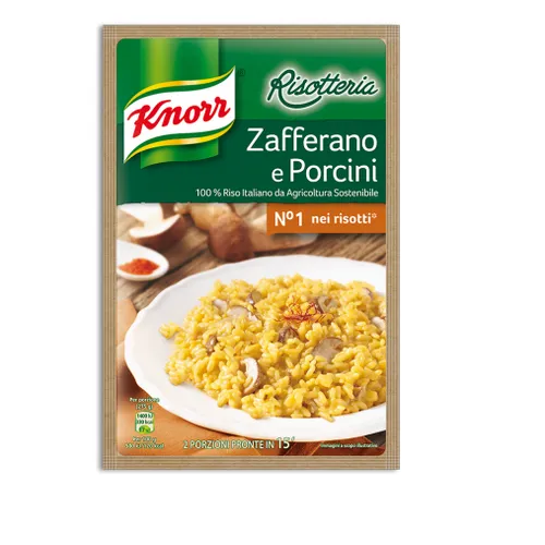 Knorr Risotto Reis Safran und Steinpilze 175g 100% italienisch Fertiggerichte