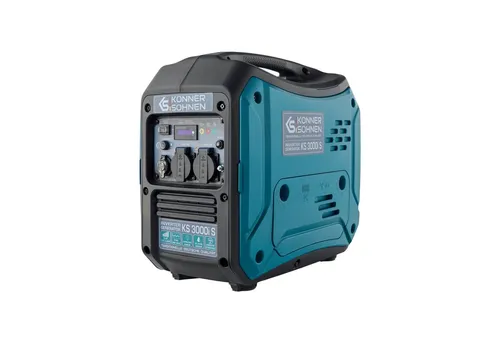 Könner & Söhnen KS 3000i S Stromerzeuger – Leiser Inverter Generator 3.3kW - Kompakter Inverter-Stromerzeuger KS 3000i S mit reiner Sinuswelle, extrem leise mit 68dB, ideal für empfindliche Geräte. Perfekt für Camping und Gartenarbeiten, nur 22,5 kg leicht.