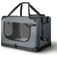 Juskys Tiertransporttasche Lassie, Grau von Juskys