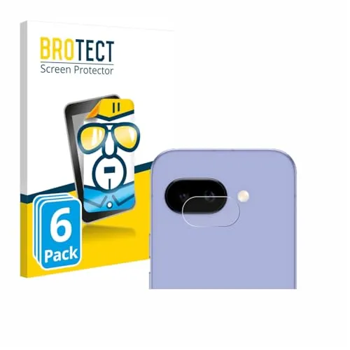 BROTECT 6 Stück Schutzfolie für Google Pixel 9a (NUR Kameraschutz) Displayschutz Folie Made in Germany, Ultra-Klar