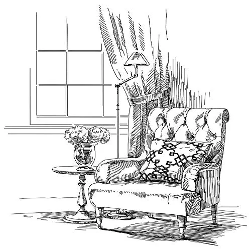 Ideen mit Herz Feinkontur-Stempel | Scrapbooking, Handwerk, Heimwerk, DIY, Grußkartengestaltung (Wohnzimmer, 15 x 15 cm)